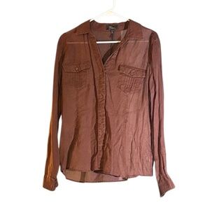 NWT-Silver Jeans Rich Brown Shirt